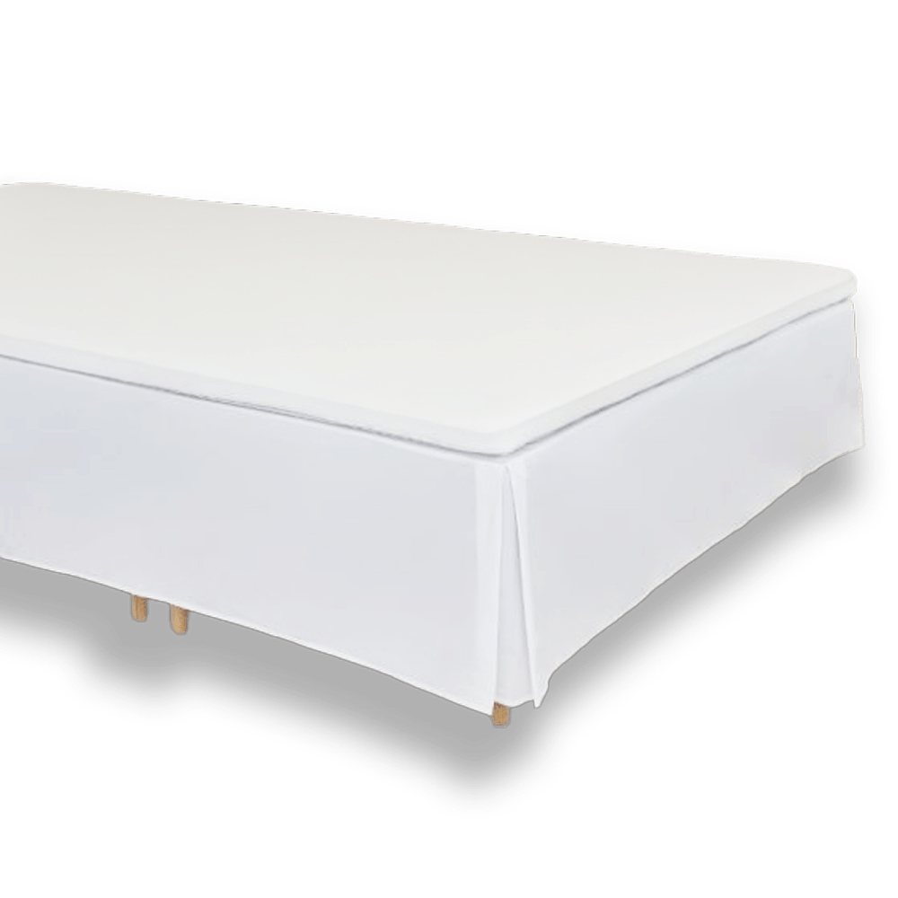 Sengekappe 270x200 cm - 47 cm - Lige - Hvid - FAMBED